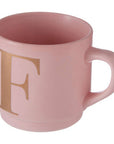 Pink Monogram Mug F | Signet