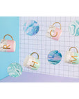 Marble Effect and Pink Monogram Mug R | Frosted Deco
