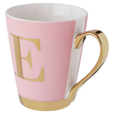 Pink Monogram Mug E | Frosted Deco