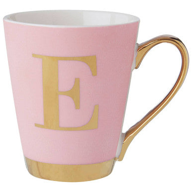 Pink Monogram Mug E | Frosted Deco
