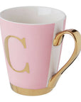 Pink Monogram Mug C | Frosted Deco