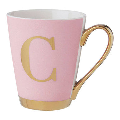 Pink Monogram Mug C | Frosted Deco
