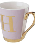 Lilac Monogram Mug H | Frosted Deco
