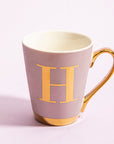 Lilac Monogram Mug H | Frosted Deco