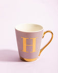 Lilac Monogram Mug H | Frosted Deco