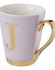 Lilac Monogram Mug J | Frosted Deco