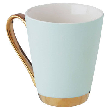 Green Frosted Deco A Letter Monogram Mug | Mimo