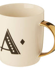 White Monogram Mug, A | Diamond Deco