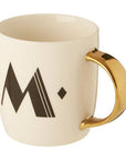 White Monogram Mug M | Diamond Deco