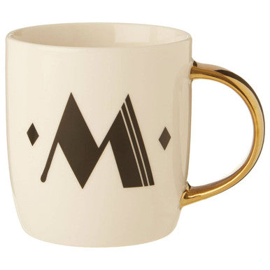 White Monogram Mug M | Diamond Deco