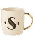 White Monogram Mug S | Diamond Deco