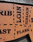 Rusty Metal Butchers Lamb Sign