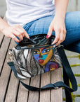 Two-in-One Crossbody Bag with Original Artwork – Stylish & Versatile by Garbanota at www.brixbailey.com