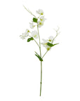 Pure White Sweetpea Stem Faux Flower