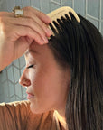 Kansa Comb | Ayurvedic Tool for Hair Growth & Scalp Health-3