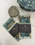 William Morris Kelmscott Garden Beeswax Wraps – 4 Pack
