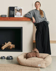 Beige Sheepdog Bed, Snozy