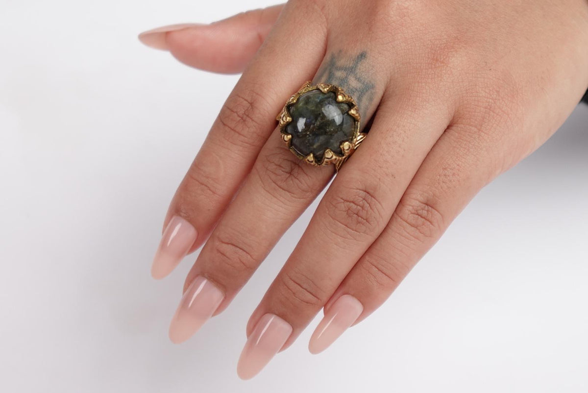 Mystic Statement Rings – Turquoise &amp; Labradorite Collection.