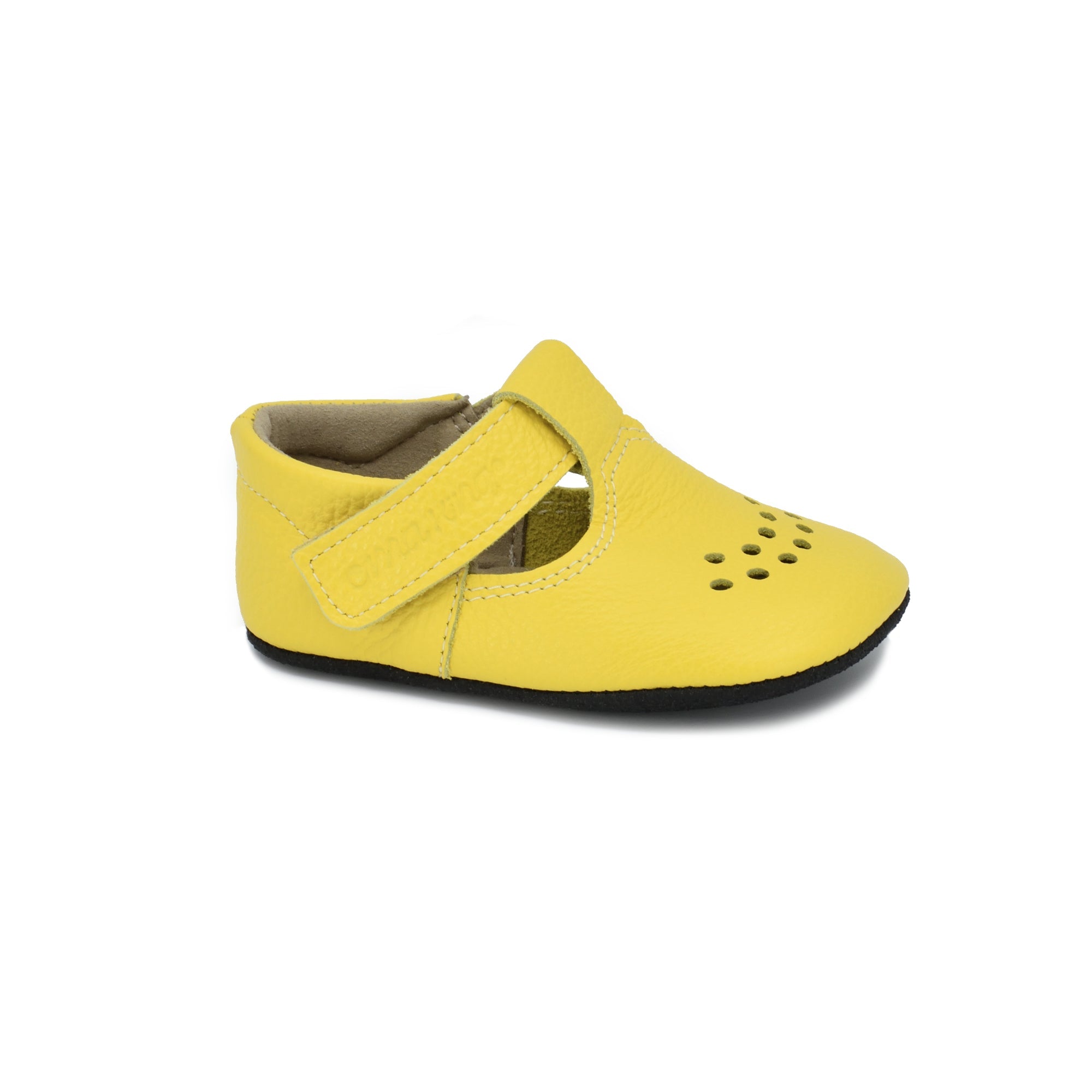 Bright Yellow Kids Slippers