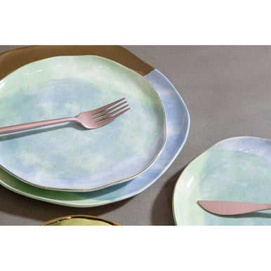 16 Piece Matte Pink Finish Cutlery Set | Avie
