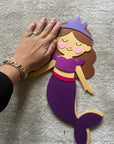 Paste The Mermaid Felt Play Board-Magical Sensory Dress up activity for kids | The Playmakers Co