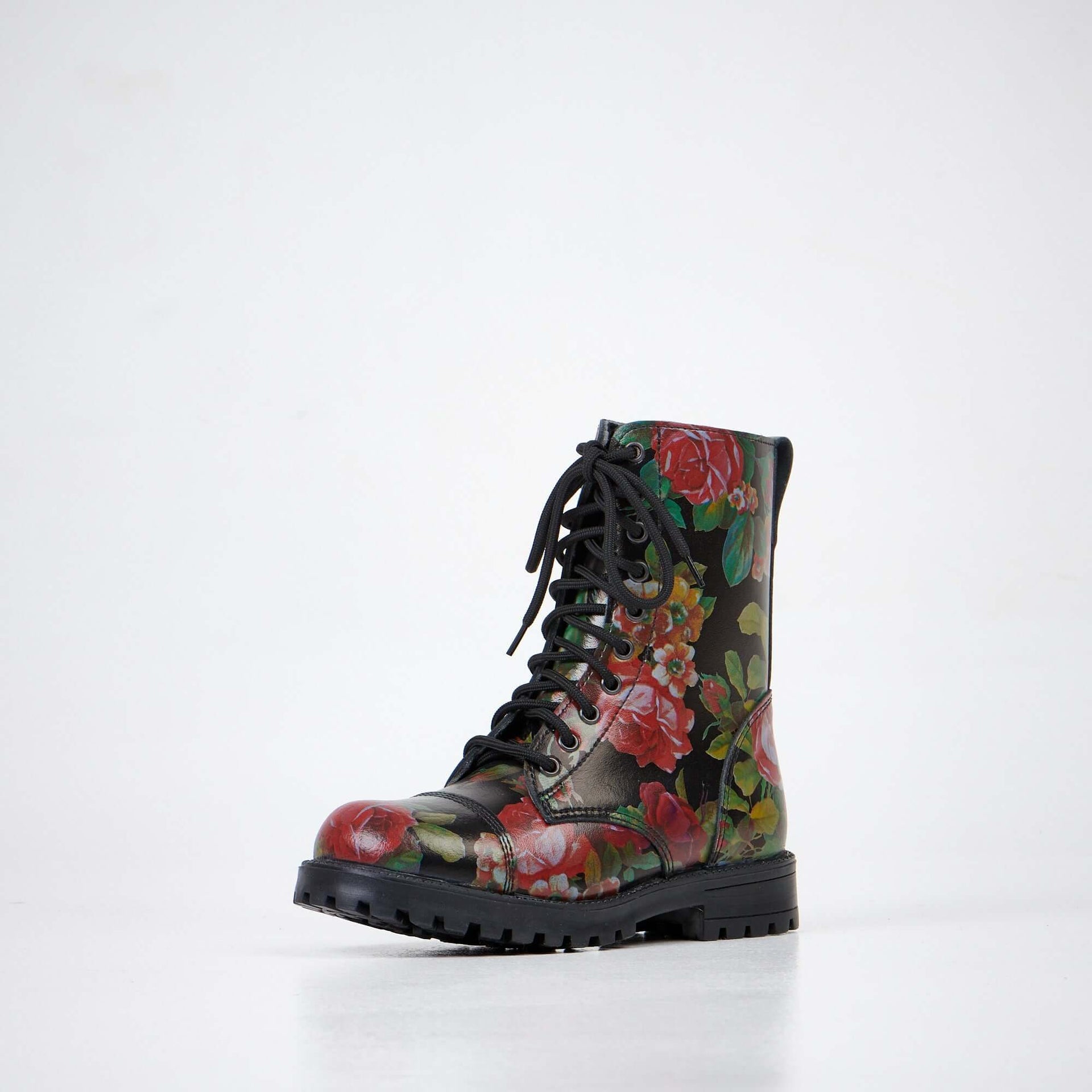 511 Red Roses Leather Boots – Durable, Stylish, & Comfortable by Samelin at www.brixbailey.com