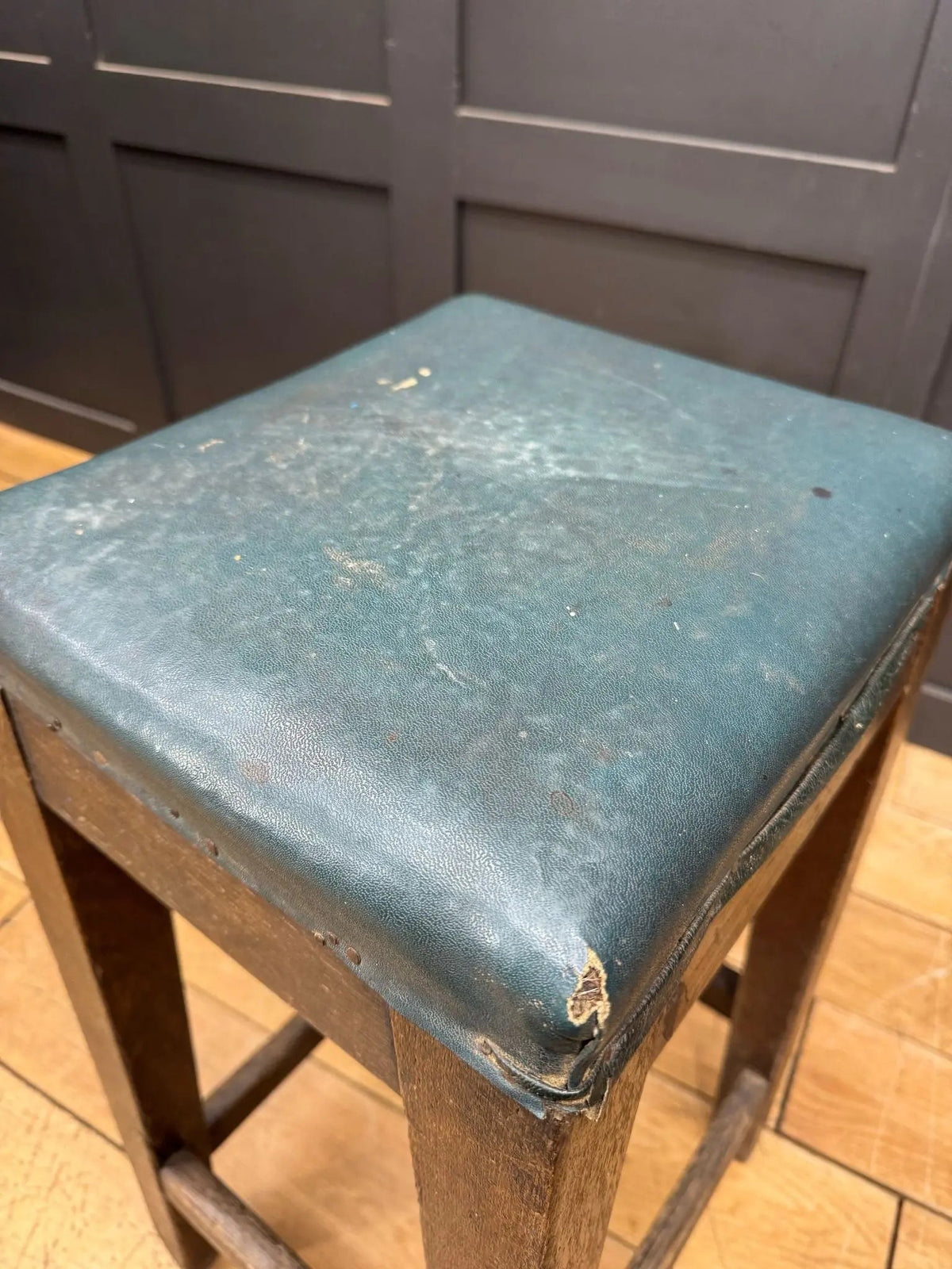 Vintage Railway Stool / Mid Century L.N.E.R train Station / Stool Seating Seat