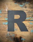 12" and 5" Black Fat Font Metal Letters.