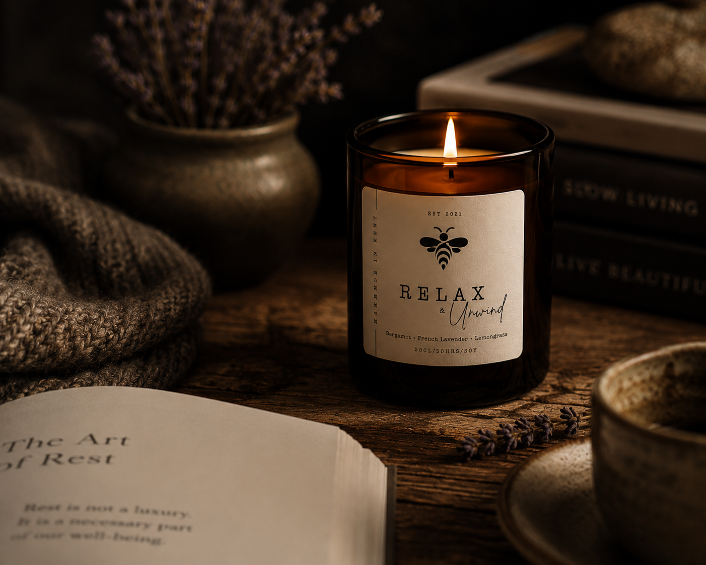 Relax &amp; Unwind Candle