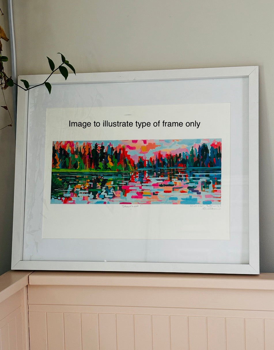 Stourhead 2 classic print unframed A3 indigo art signed by Michael Sutherland Art at brixbailey.com
