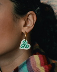 Triskelion Hoop Earrings