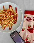 Fries Before Guys Bamboo Socks
