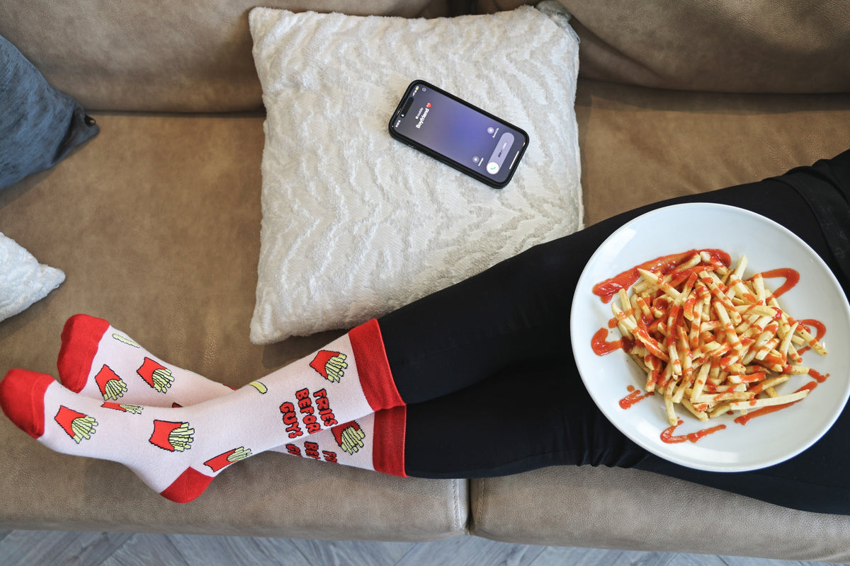 Fries Before Guys Bamboo Socks