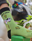 Corny Cow Bamboo Socks