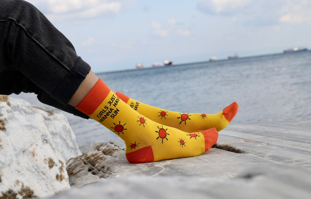 Girls Just Wanna Have Sun Bamboo Socks