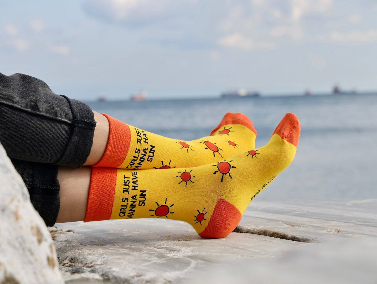 Girls Just Wanna Have Sun Bamboo Socks
