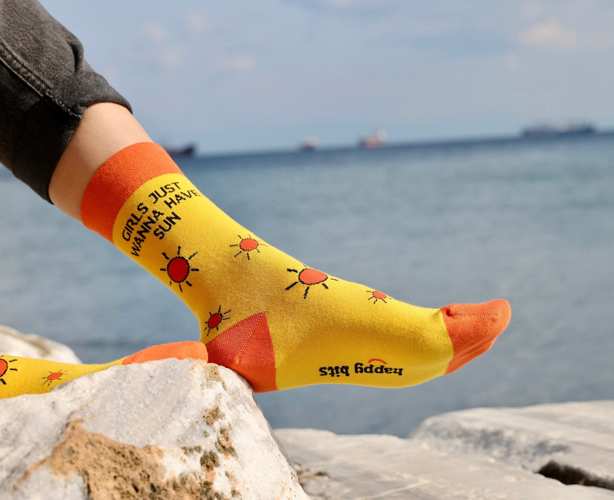 Girls Just Wanna Have Sun Bamboo Socks