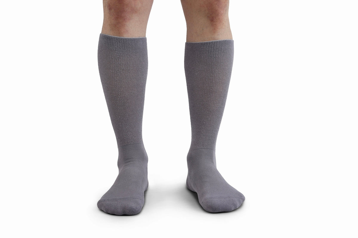Cushioned Diabetic Bamboo Socks - Grey