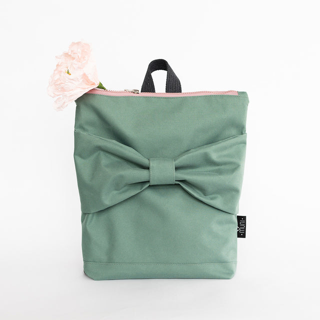 Kids Waterproof Mint Bow Backpack