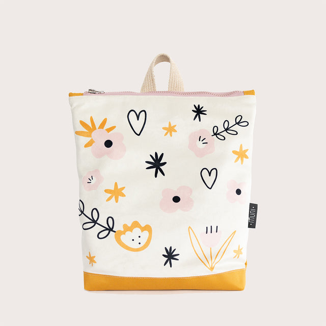 Girls' Flower Velvet Backpack, Lightweight & Adjustable
