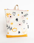 Kids Backpack with Floral Pattern
