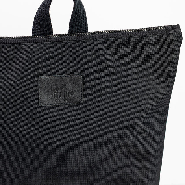 Waterproof Backpack with Tan Leather Base