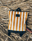 Kids backpack - Striped yellow and white