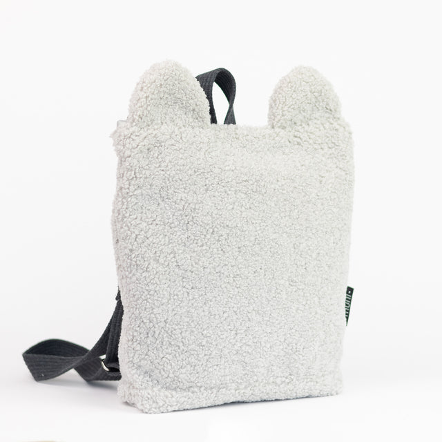 Beige Teddy Backpack for Kids – Eco-Friendly &amp; Playful by Muni at www.brixbailey.com