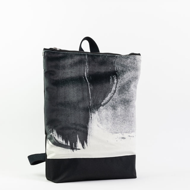Black Watercolor Backpack for Daily Adventures