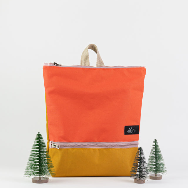 Waterproof Kids Backpack in Orange and Yellow