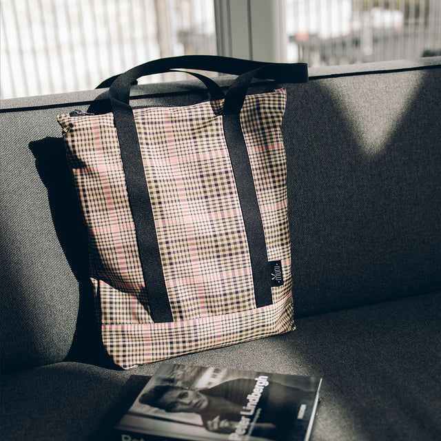 Tartan Fabric Everyday Tote Bag
