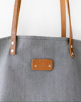 Grey Denim Tote Bag for Everyday Use