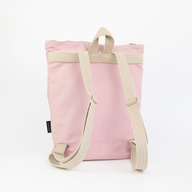 Pink Bow Denim Backpack