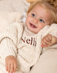 COZY Rainbow Speckle Chunky Sweater | Natural
